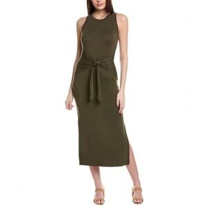 Michael Stars Olive Green Tee Dress Small Petite Stretch Knit NWOT